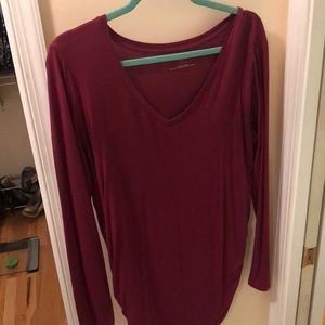 Long sleeve maternity shirt